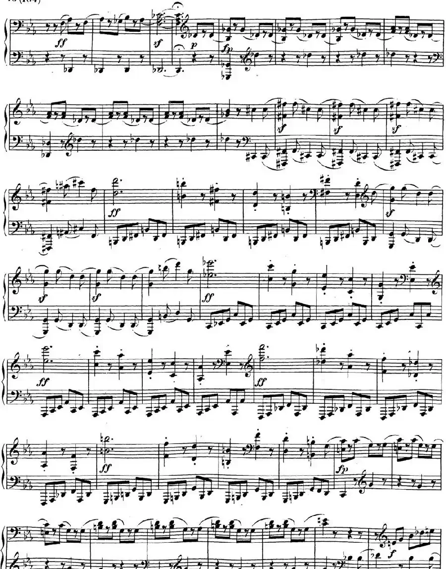 贝多芬钢琴奏鸣曲18 狩猎 降E大调 Op.31 No.3 E-flat major