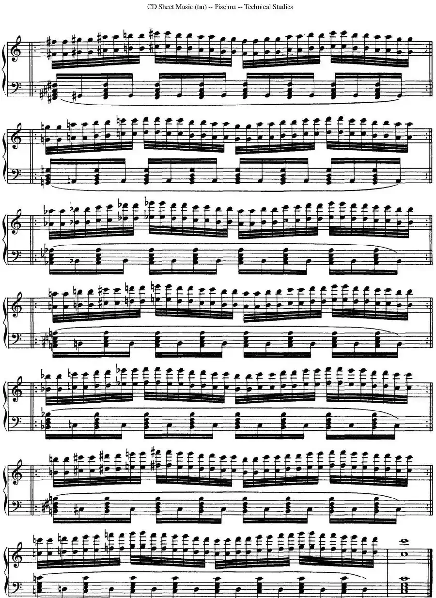 Technical Studies 60 Progressive Exercises （60首钢琴循序渐进练习曲 P51——60）