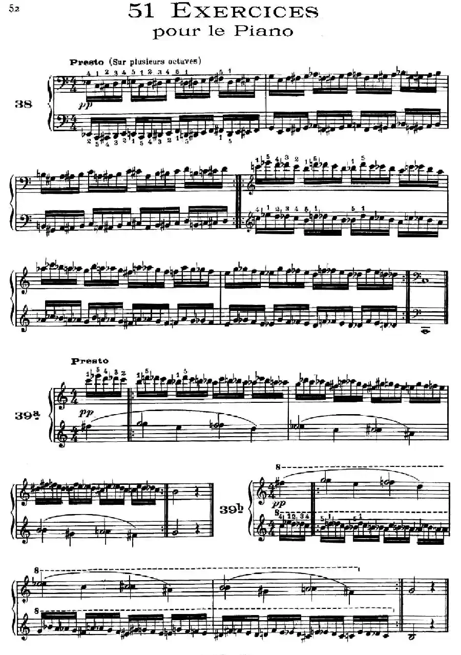 51 Exercises, WoO 6（51首钢琴练习 38—51）