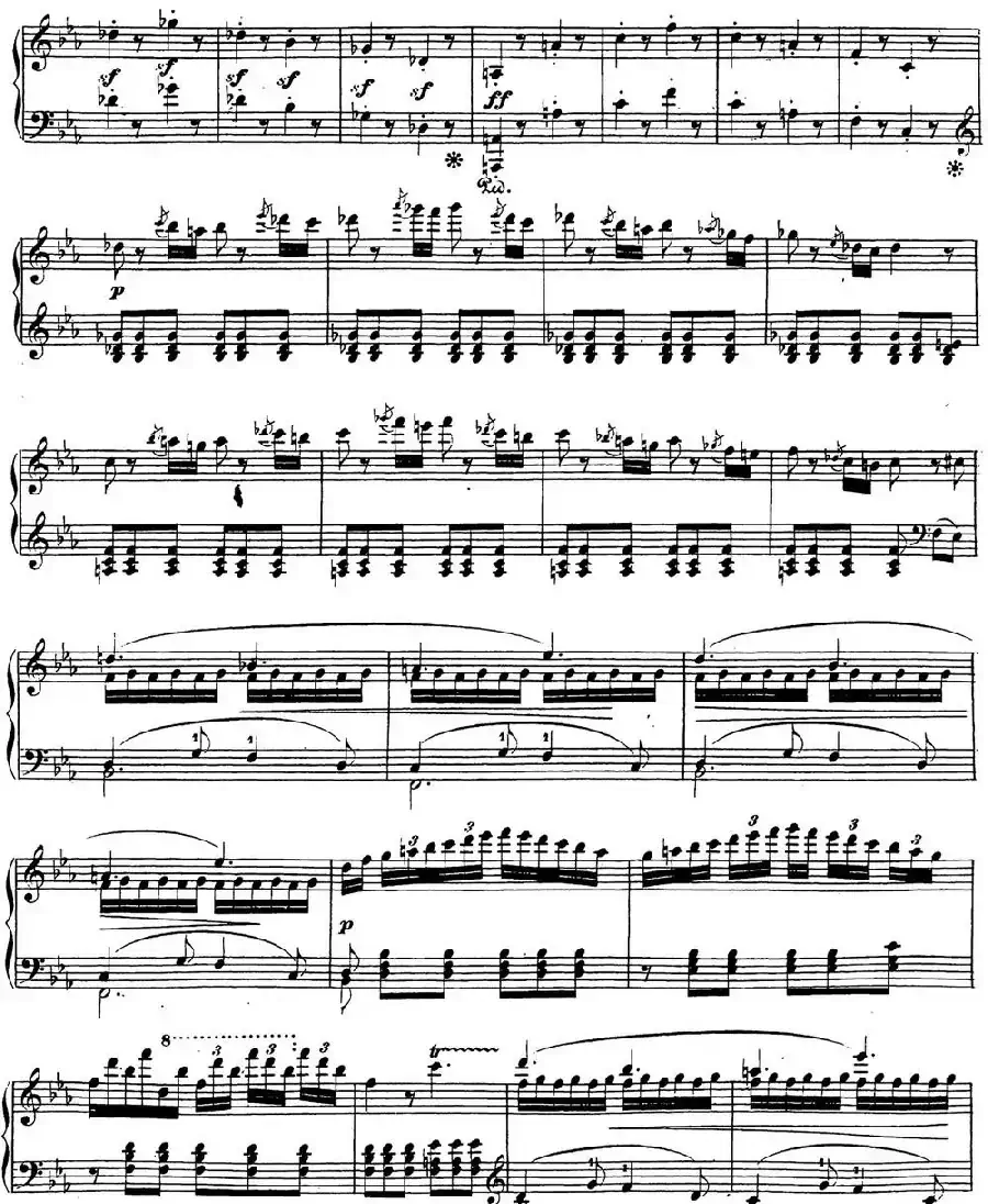 贝多芬钢琴奏鸣曲26 告别 降E大调 Op.81a E-flat major