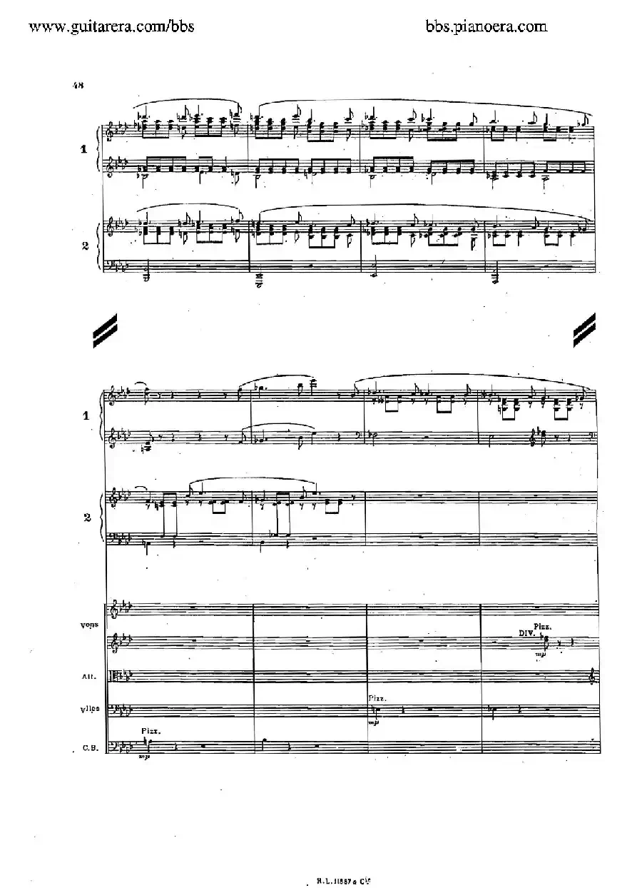 Concerto for 2 Pianos in d Minor（d小调双钢琴协奏曲·总谱）