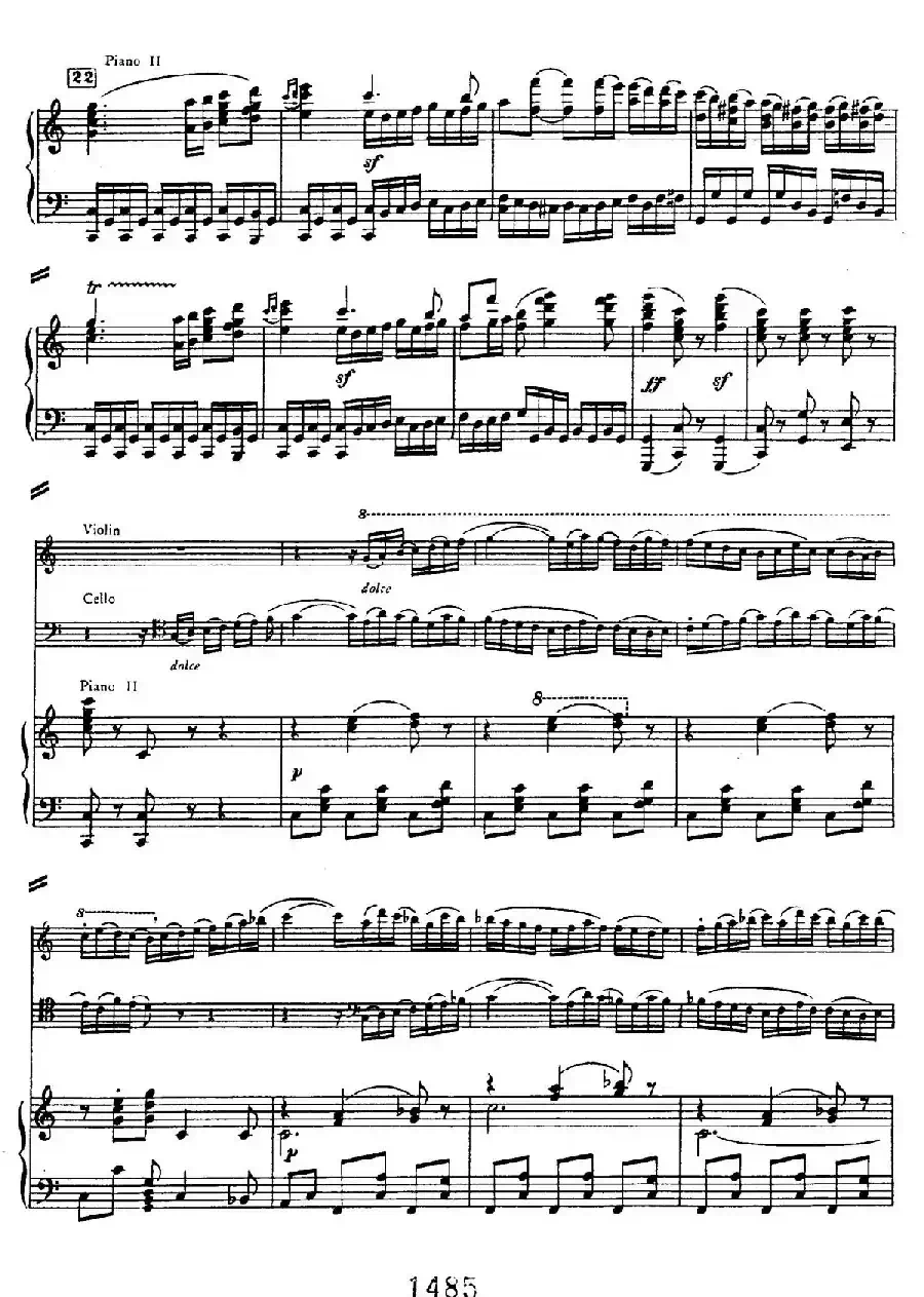 Triple Concerto in C Major Op.56（C大调三重协奏曲·双钢琴·Ⅲ）