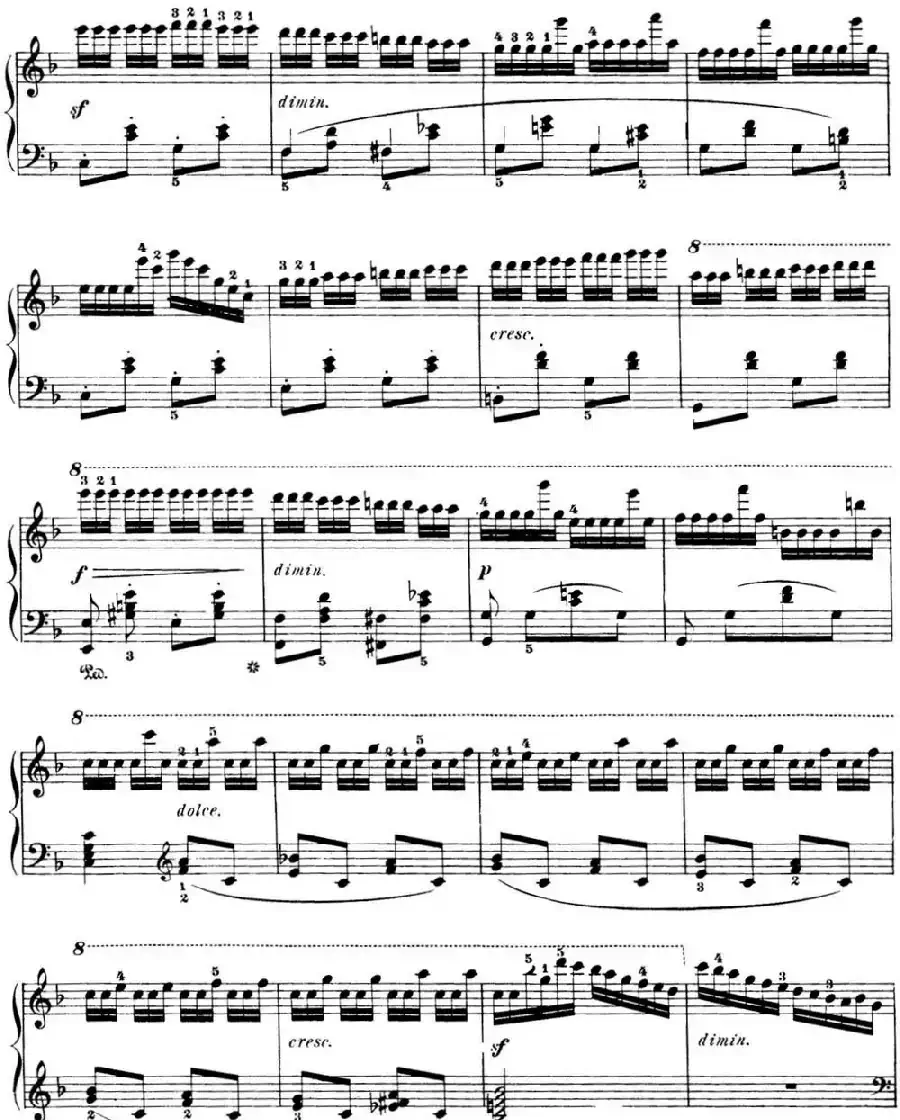 50首车尔尼Op.740钢琴手指灵巧技术练习曲（NO.35）