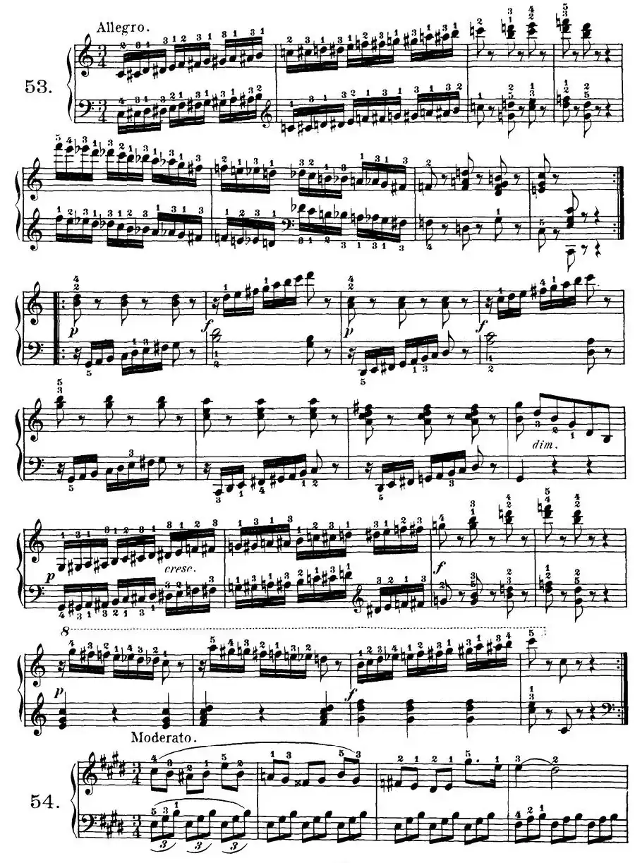 Czerny - 100 Progressive Studies Op.139（47—57）