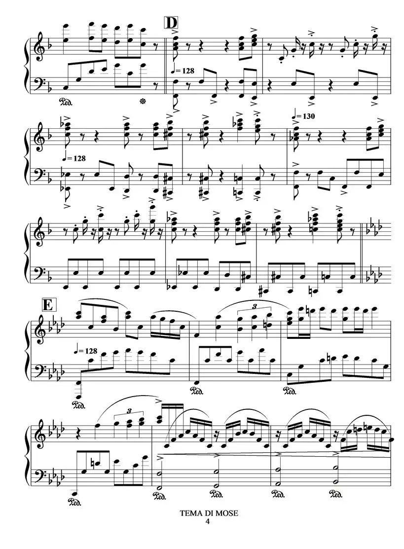 TEME DI MOSE(摩西主题)