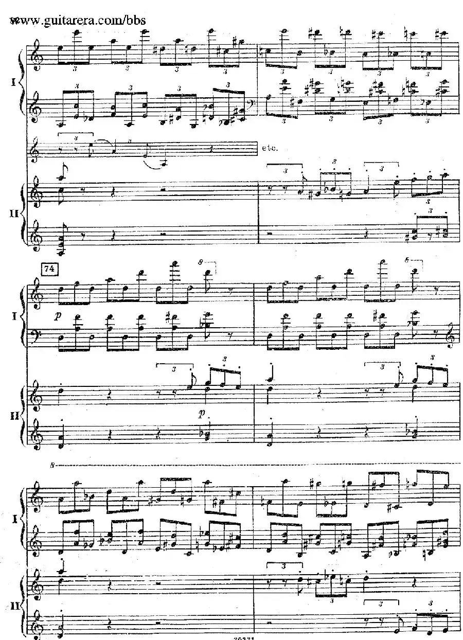 Rhapsody On A Theme Of Paganini Op.43（帕格尼尼主题狂想曲·双钢琴）（P61——87）