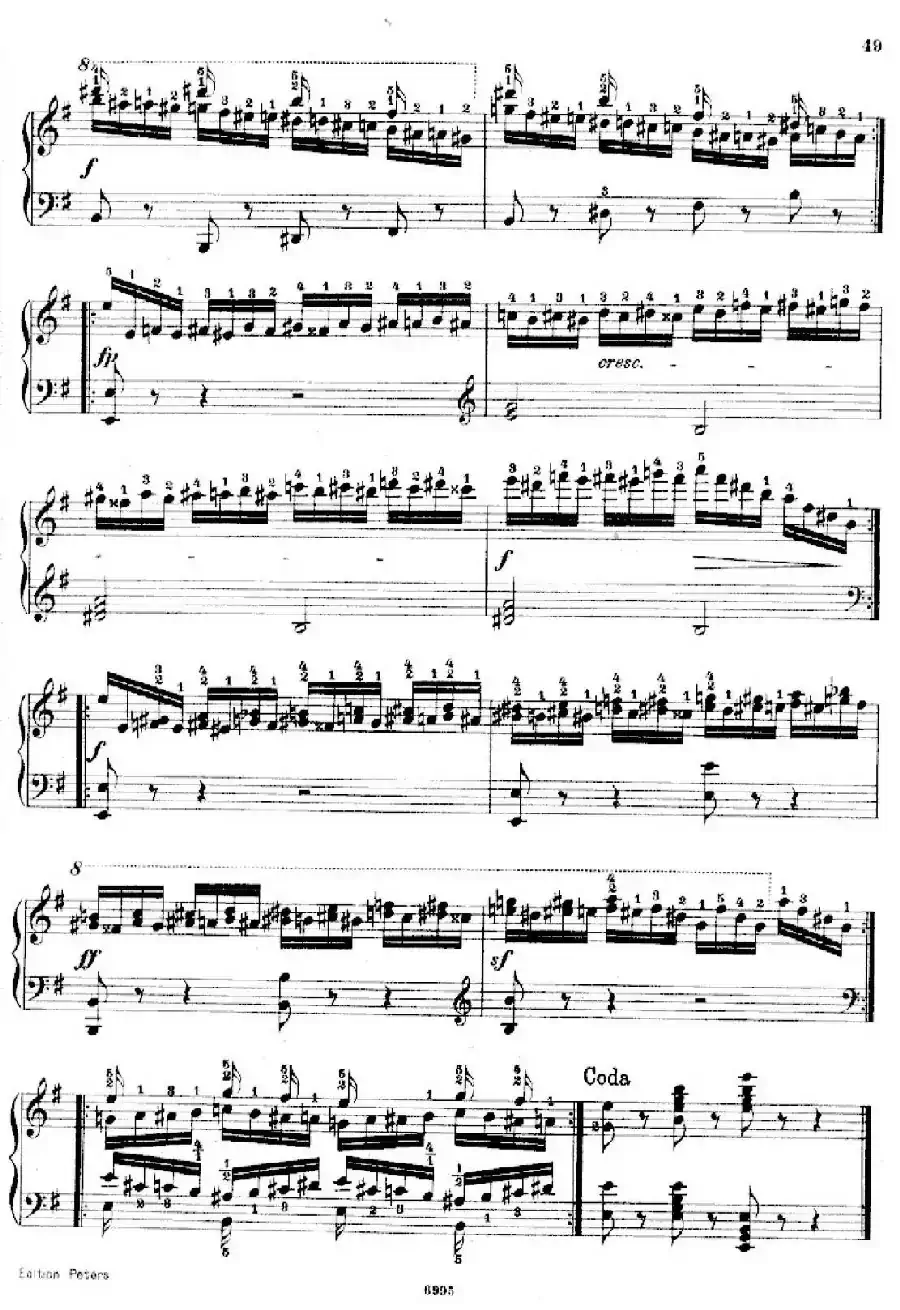 School of the Virtuoso Op.365（60首钢琴高级练习曲·19）