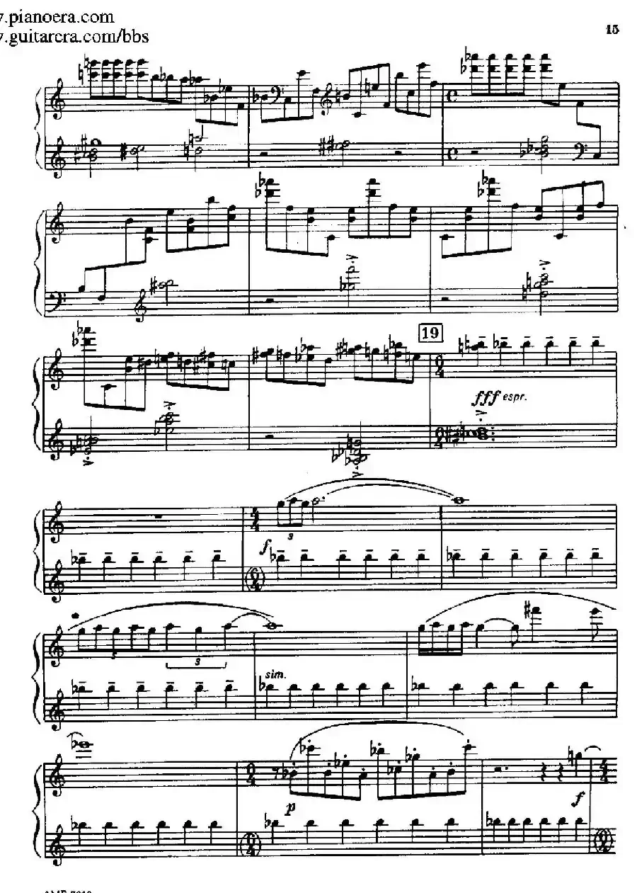 Piano Sonata（钢琴奏鸣曲· 第一乐章）