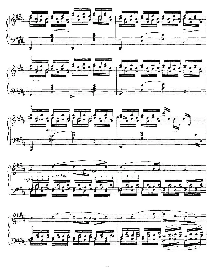 15 Etudes de Vortuosite Op.72（15首辉煌练习曲·15）