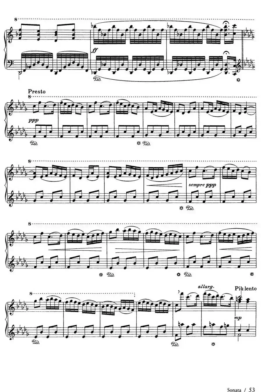 Piano Sonata in F Maj Op·12（F大调钢琴奏鸣曲·第二乐章）