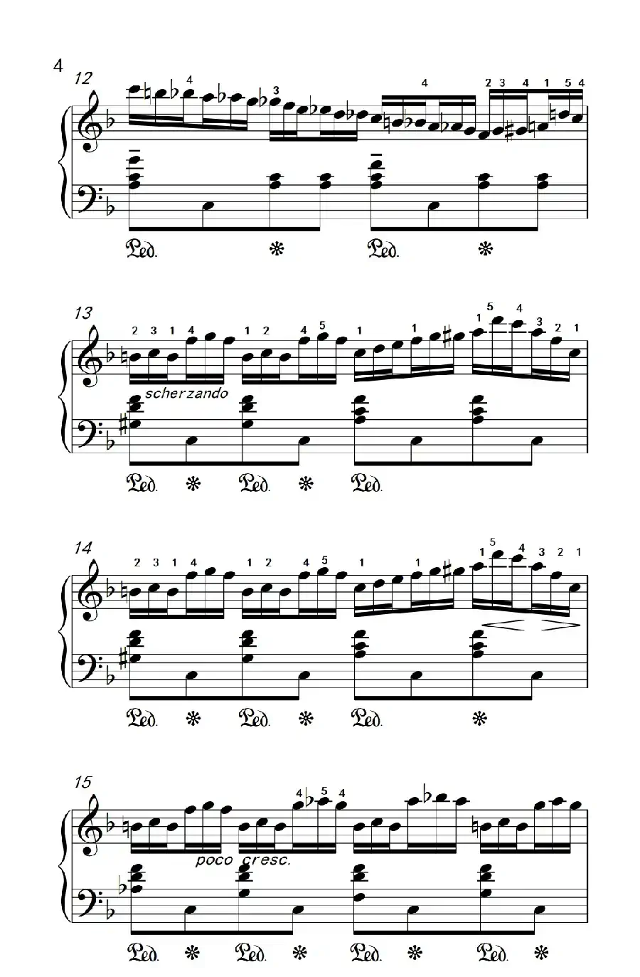 莫什科夫斯基 钢琴练习曲（第六首）