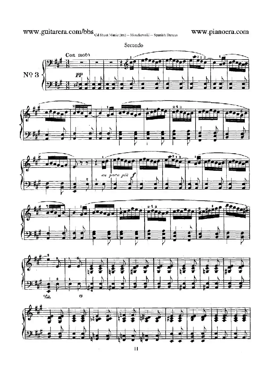 Spanish Dances Op.12（西班牙舞曲·四手联弹版）