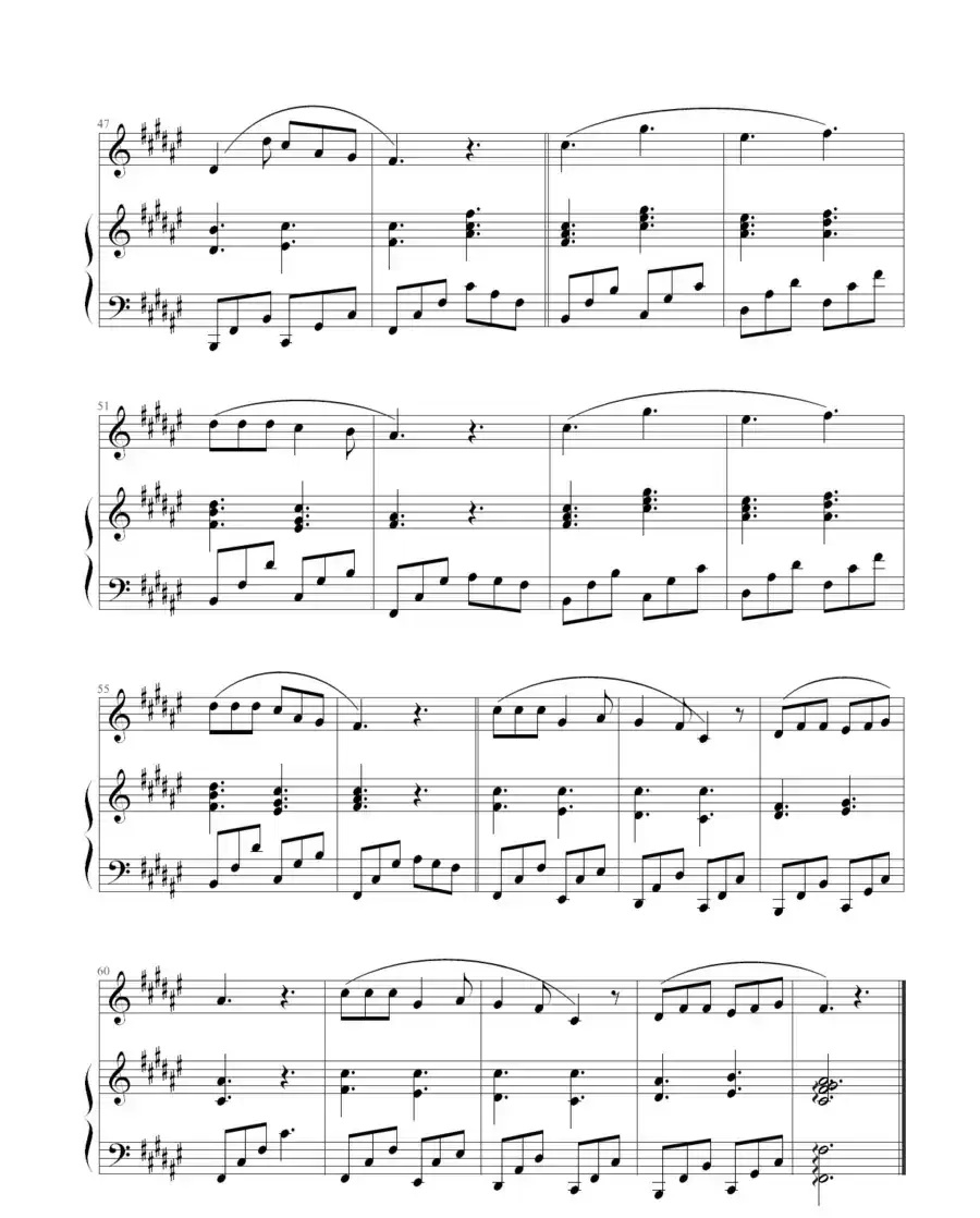 过云雨（钢琴伴奏谱、Sunny 记谱制谱版）