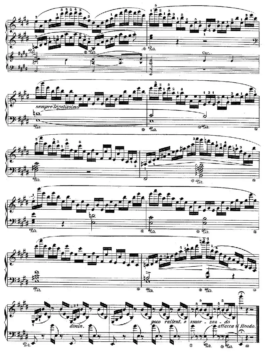 e小调第一钢琴协奏曲 Op.11（钢琴独奏版·第二乐章）