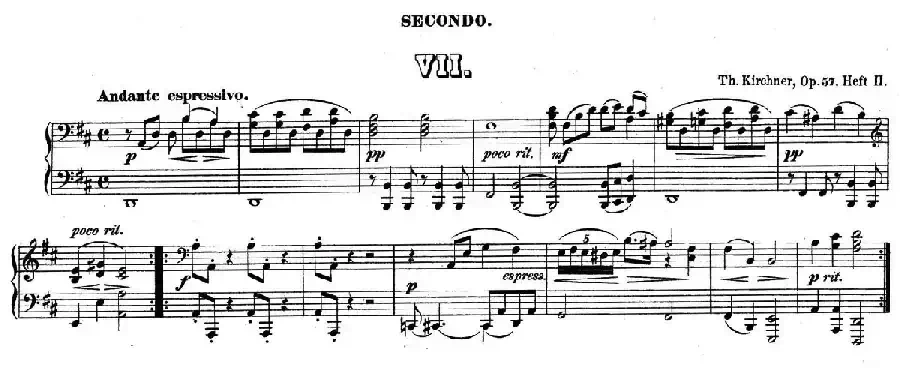 Zwolf Original-Compositionen fur Pianoforte zu 4 Handen Op.57（12首四手联弹小品·7）