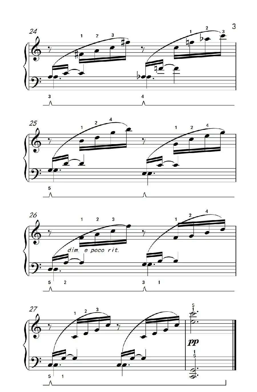 乘着歌声的翅膀（老年大学 钢琴教程 3）