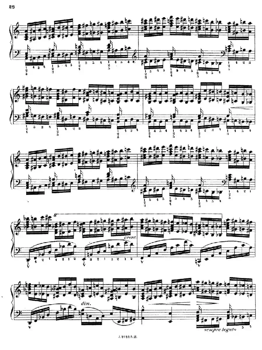 6 Etudes de Concert（6首音乐会练习曲·5）