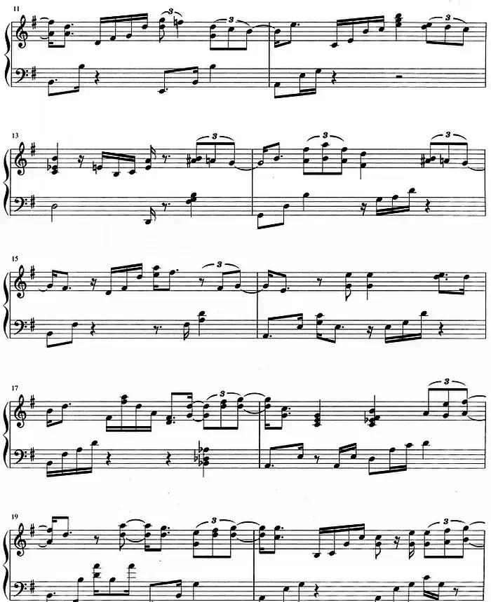 流行歌曲改编的钢琴曲：新不了情