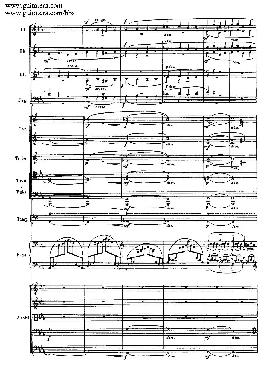 c小调第二钢琴协奏曲 Op.18（总谱·P37——45）