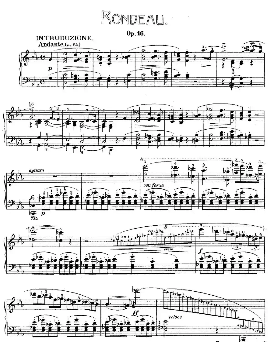 Rondo in E flat Major Op.16（降E大调回旋曲）