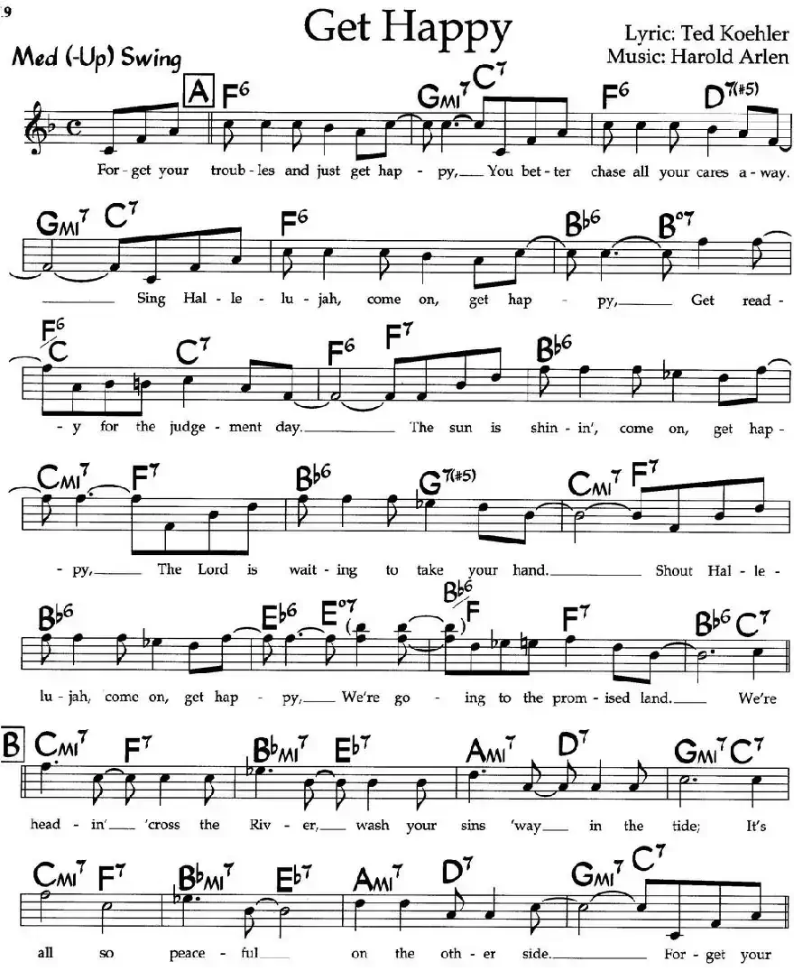 Get Happy（收获快乐）（爵士钢琴曲）