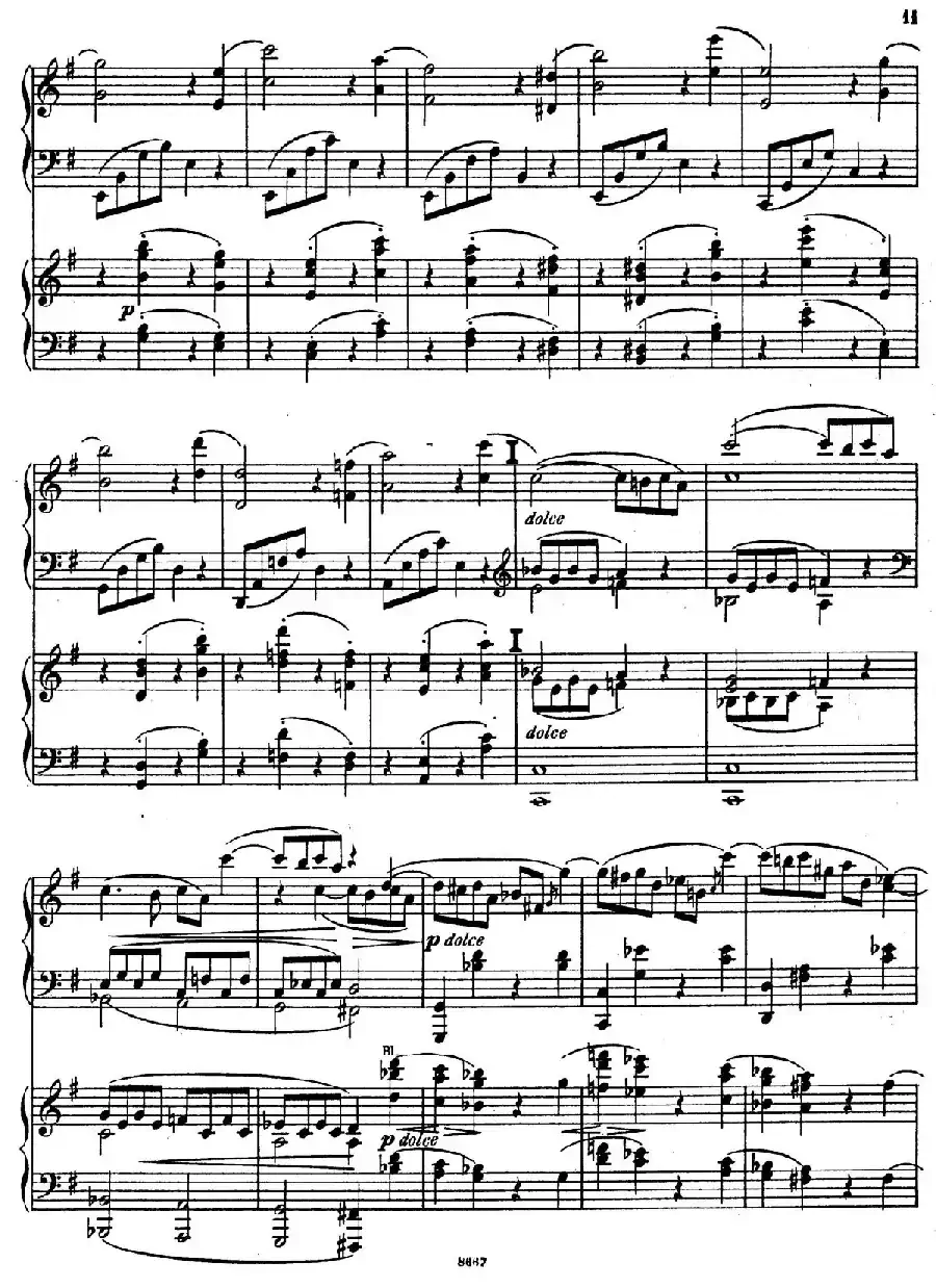 Symphony No.4 in e Minor Op.98（e小调第四交响曲·双钢琴）