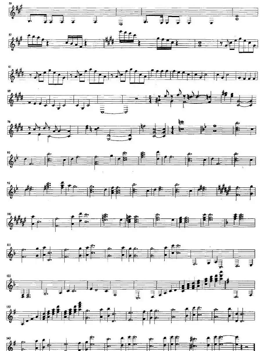 玉龙雪山（钢琴协奏曲主旋律）