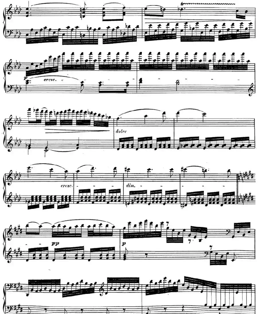 贝多芬钢琴奏鸣曲31 降A大调 Op.110 A-flat major