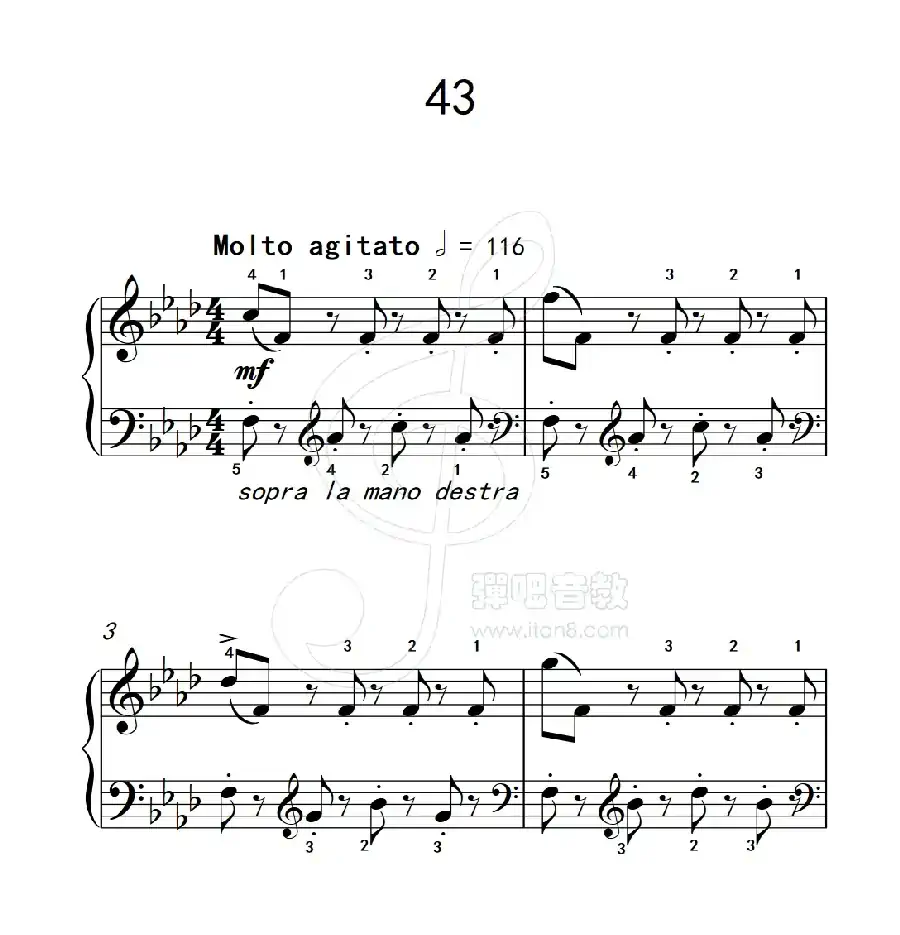 练习曲 43(克拉莫钢琴练习曲60首)