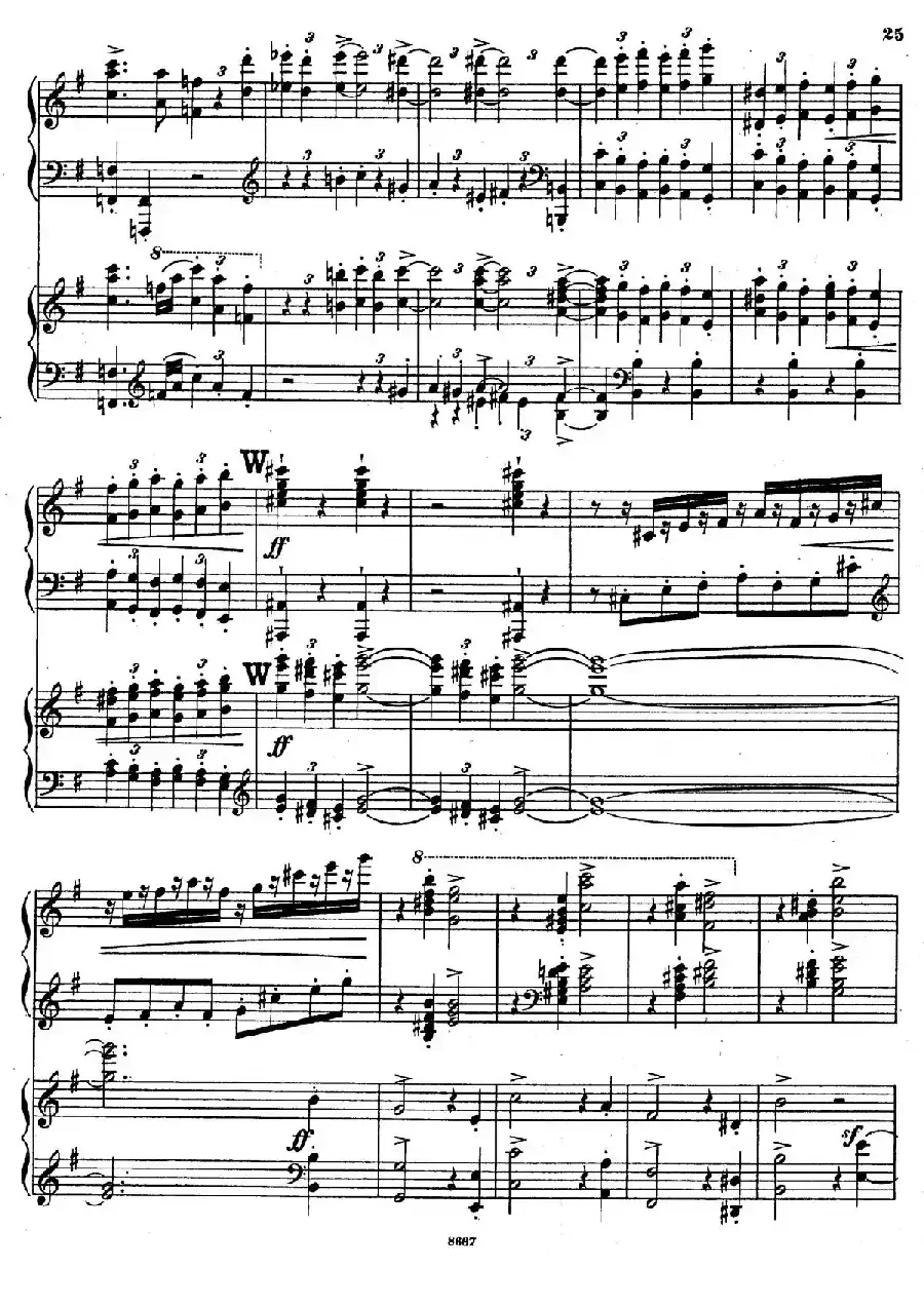 Symphony No.4 in e Minor Op.98（e小调第四交响曲·双钢琴）