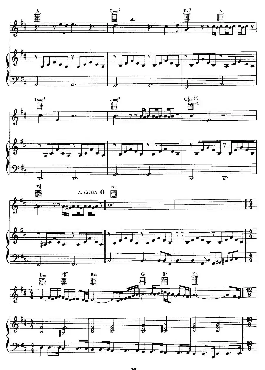 电影配乐大师莫瑞康最佳20首钢琴谱（Best of Ennio Morricone·5）