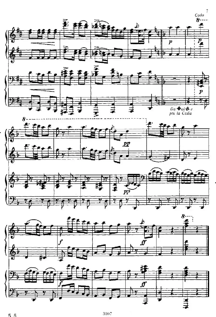 Polka in d Minor（d小调波尔卡·四手联弹）