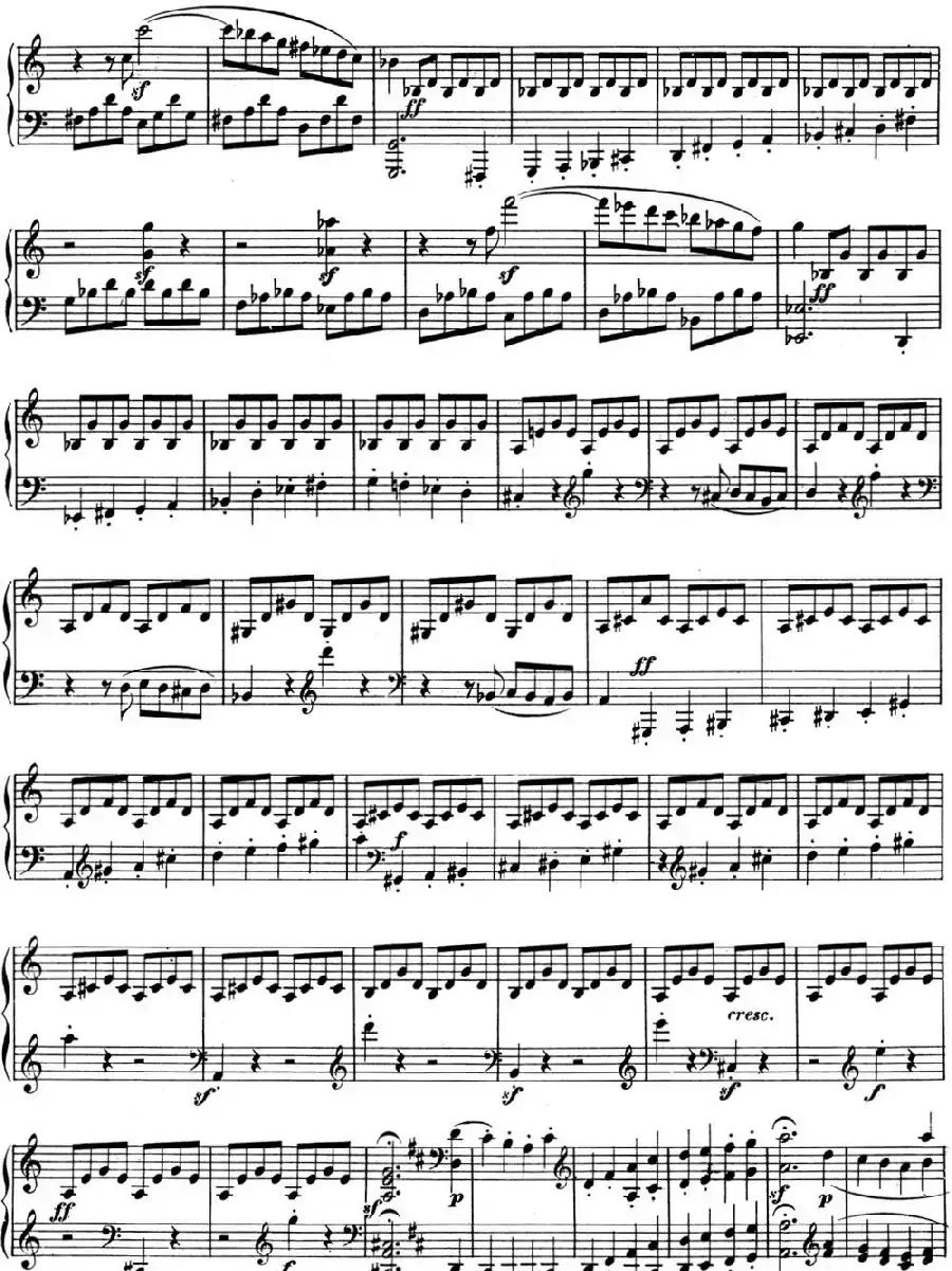 贝多芬钢琴奏鸣曲07 D大调 Op.10 No.3 D major