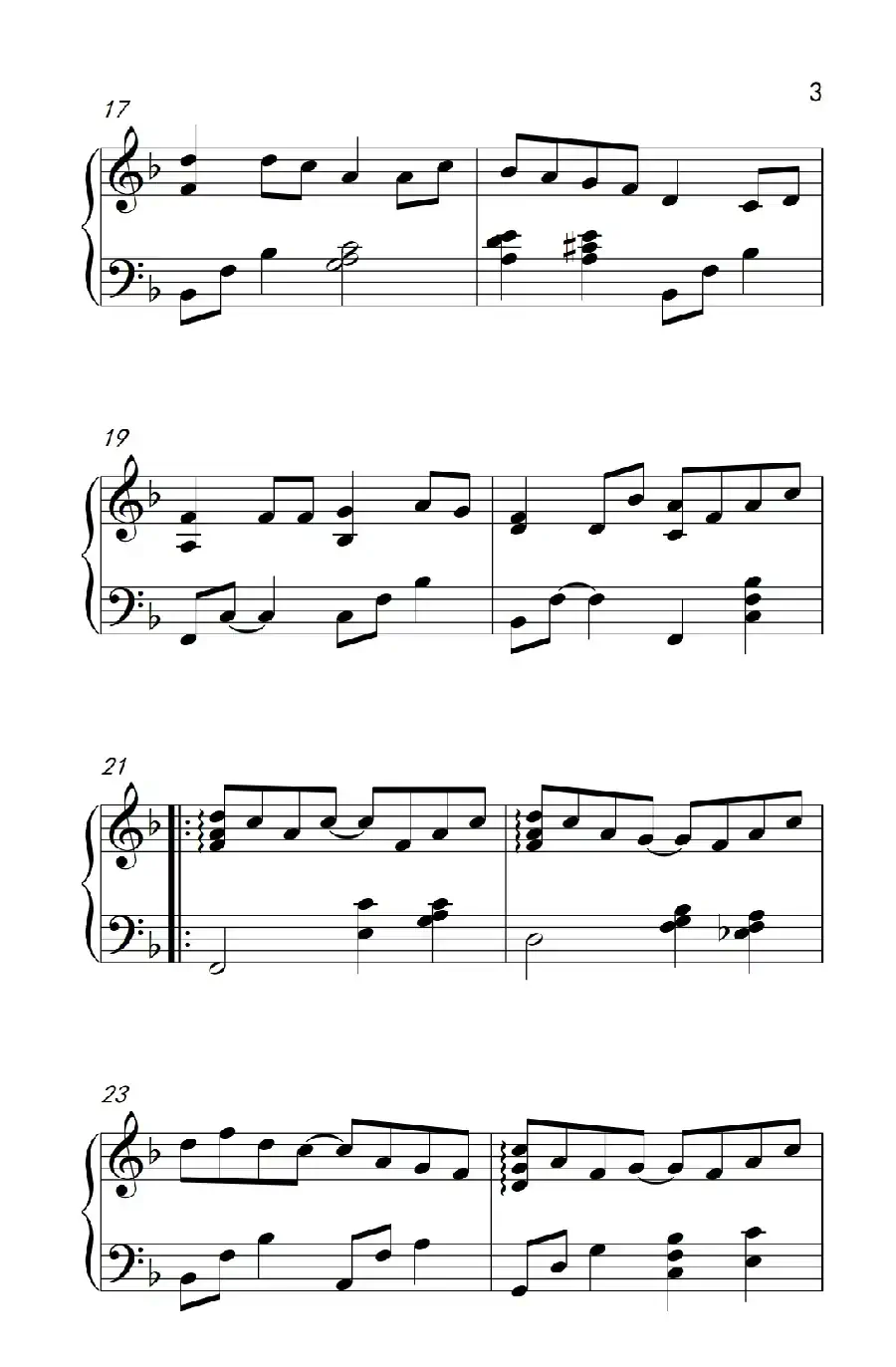 一首简单的歌（《弹吧音教》制谱版）