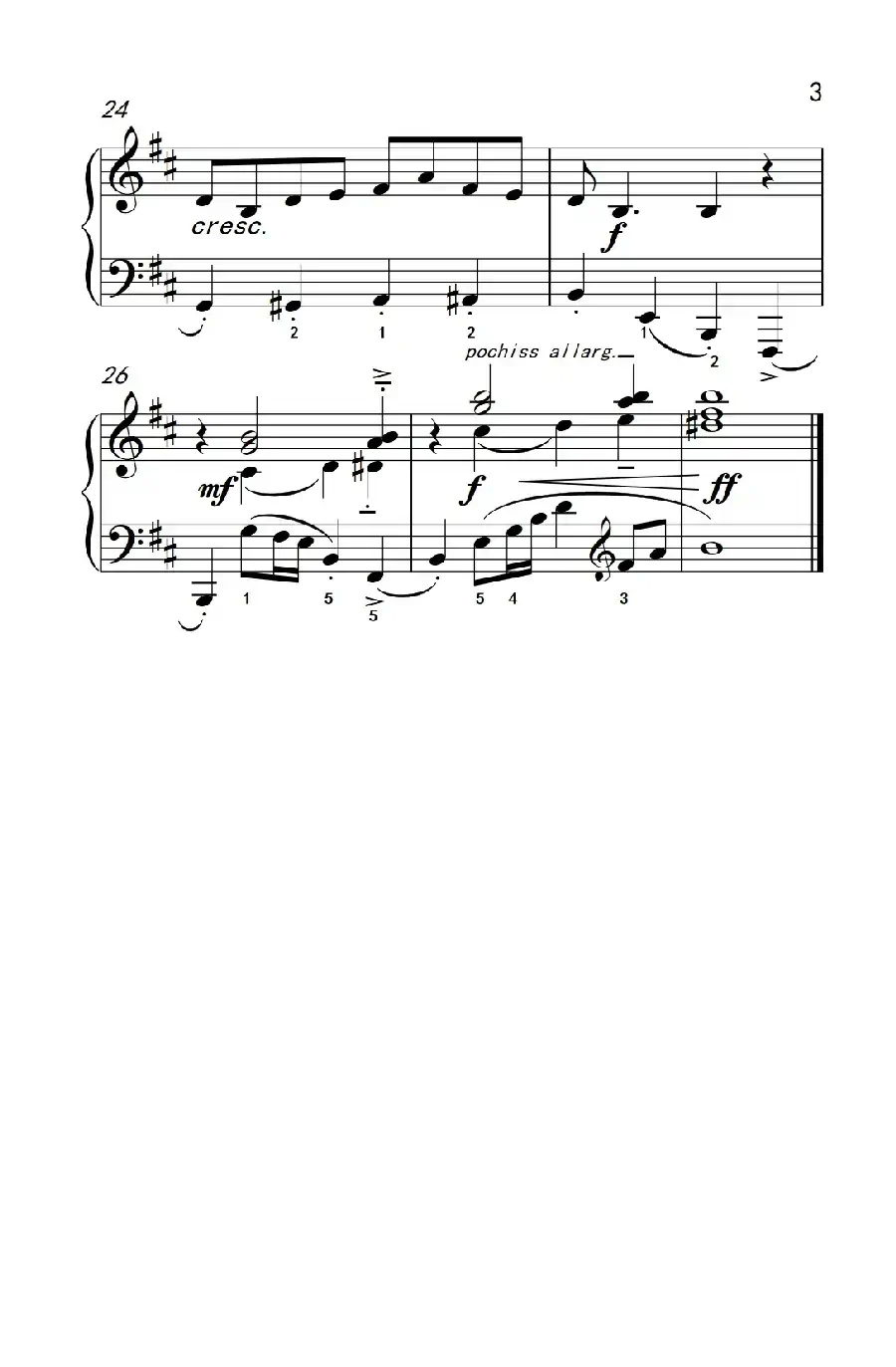 新匈牙利民歌(巴托克 小宇宙 钢琴教程 5)