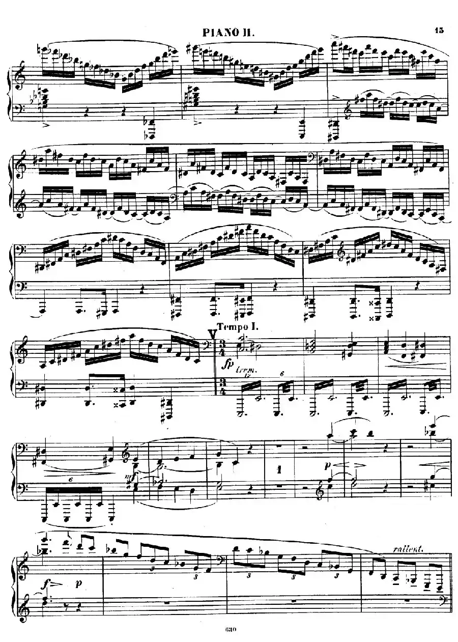 Chaconne for 2 Pianos Op.150（双钢琴第二钢琴）