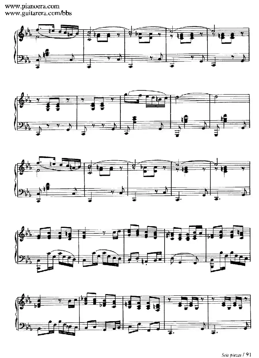 Six Pieces on Spanish Folksongs H.125（6首西班牙民谣小品·5. 东方进行曲 Marcha oriental）