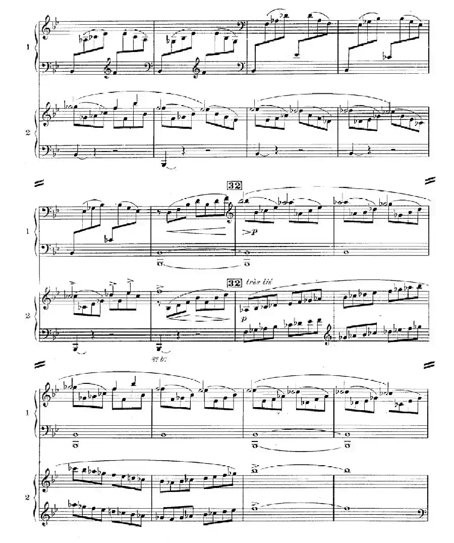 Concerto for 2 Pianos in d Minor（d小调双钢琴协奏曲· 第二乐章）