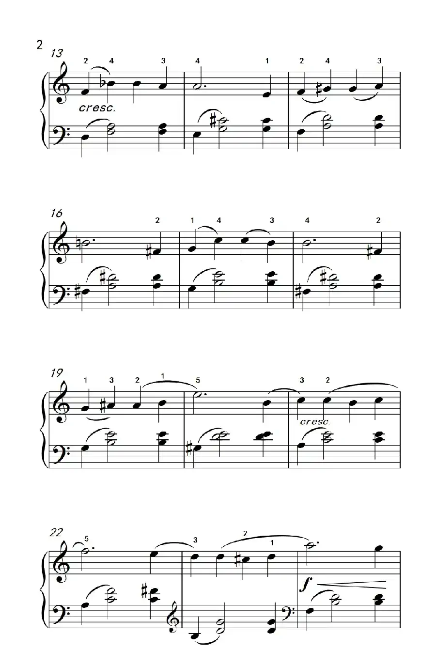 罗密欧与朱丽叶 序曲（约翰·汤普森 成人钢琴教程 第三册）