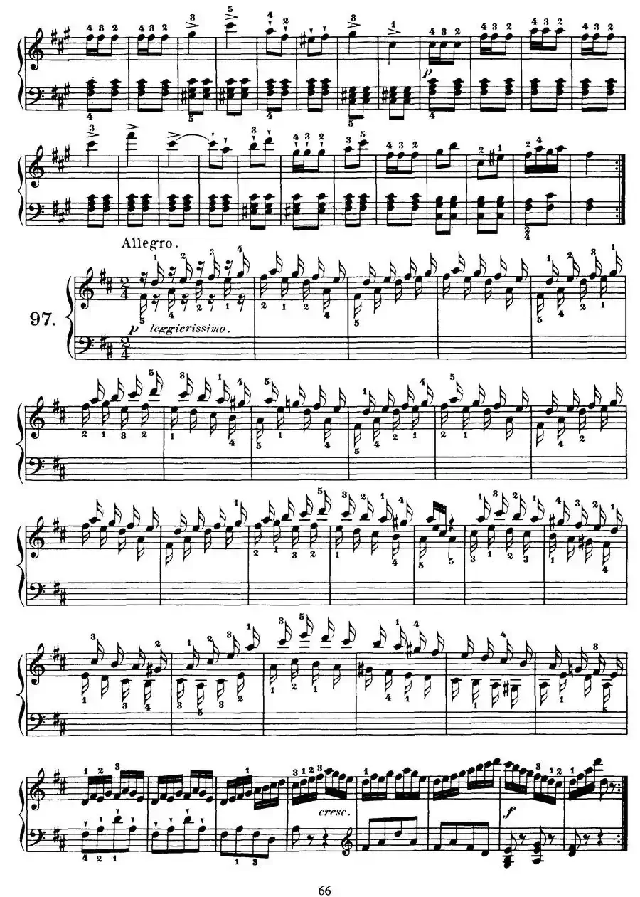 Czerny - 100 Progressive Studies Op.139（91—100）