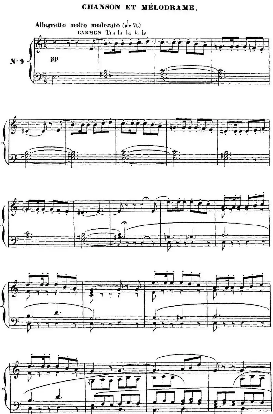 Carmen for Solo Piano（卡门全剧钢琴独奏版）（No.9）