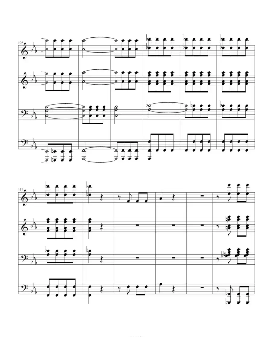 命运交响曲(四手联弹)