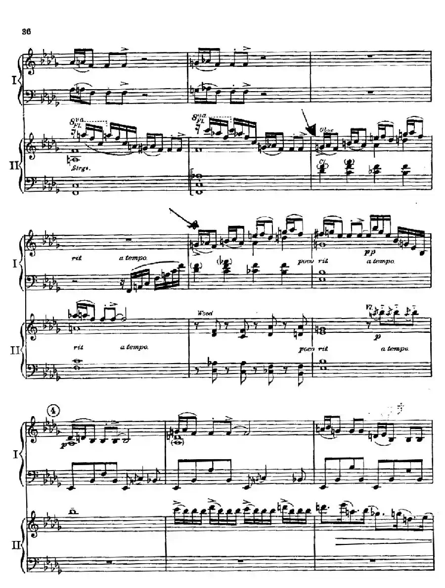 F大调爵士钢琴协奏曲（美版双钢琴原谱 P31—40）