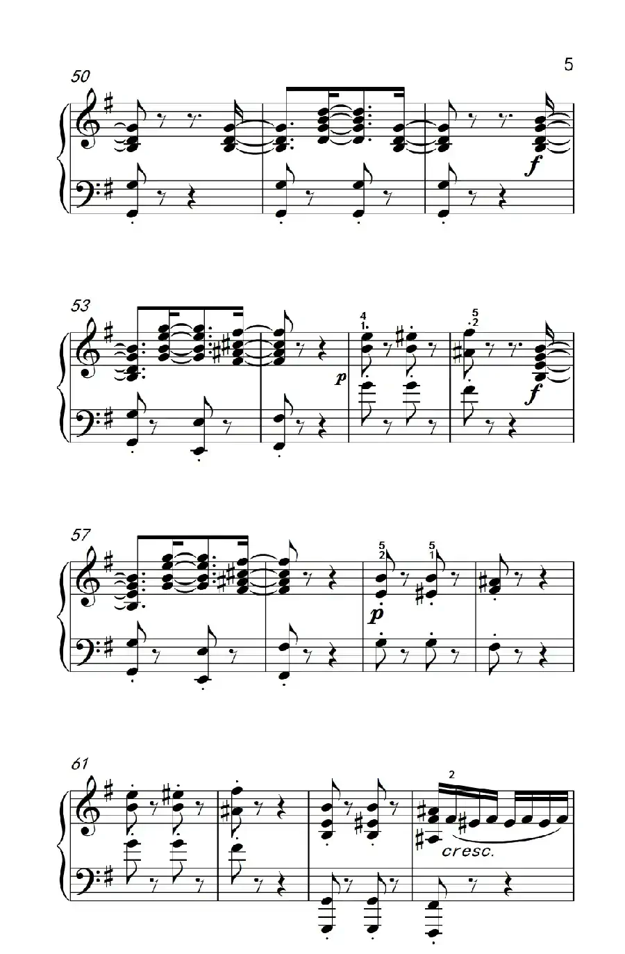第九级2.G大调奏鸣曲 第一乐章 Op.31 No.1（中央音乐学院 钢琴（业余）考级教程 7-9级）