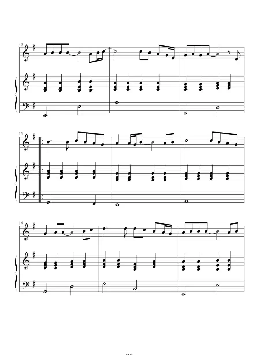 世界末日（钢琴伴奏谱）