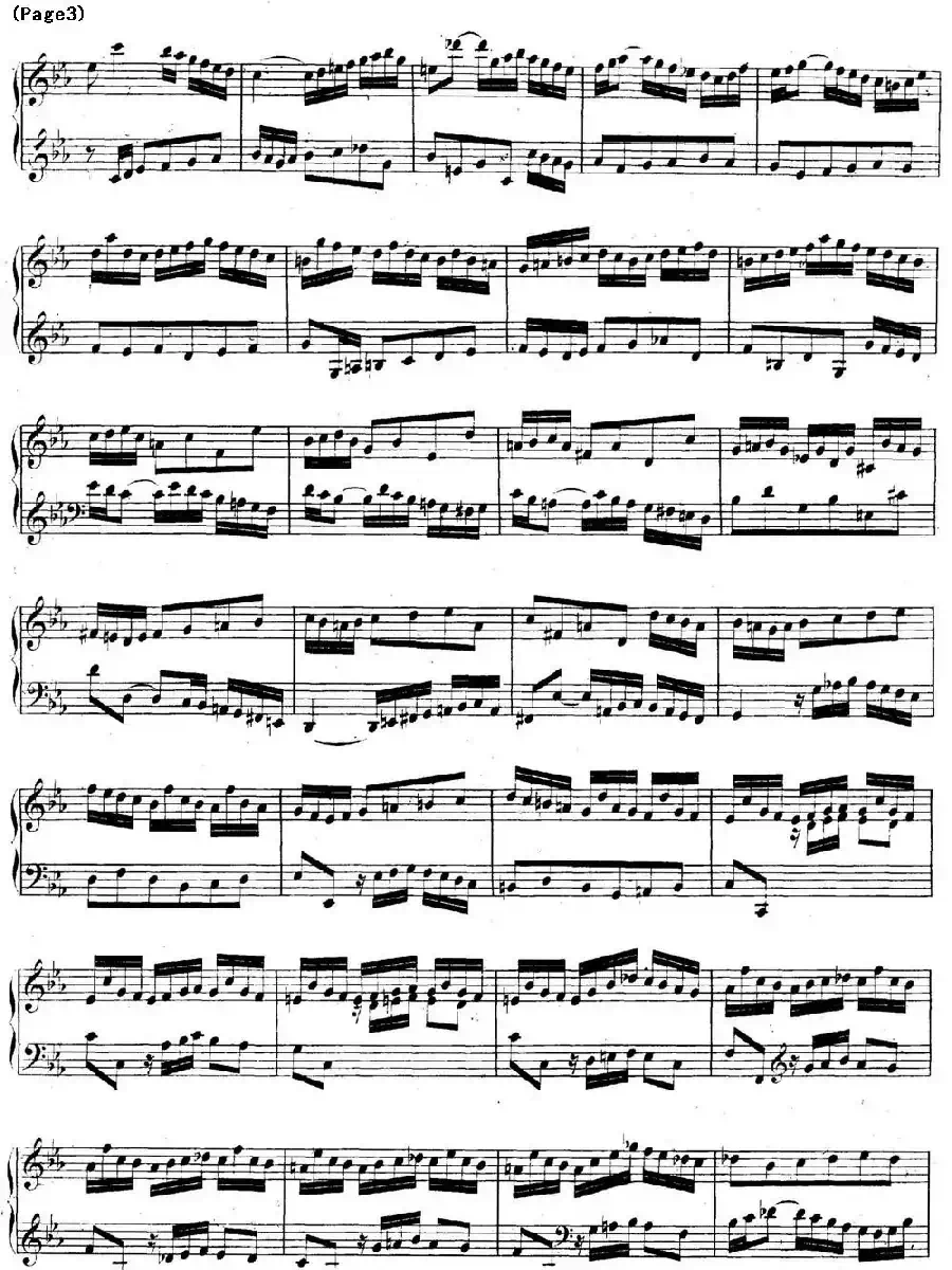 帕蒂塔6首德国组曲（No.2 c小调 巴赫 Partita c Minor BWV 826）