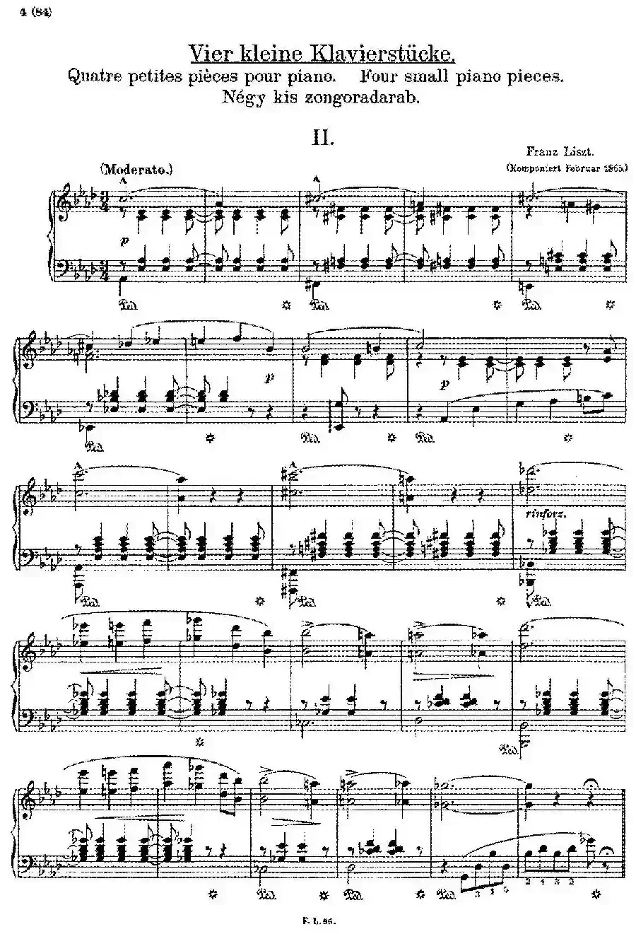 5 Klavierstücke S.192（5首钢琴小品·Ⅱ）