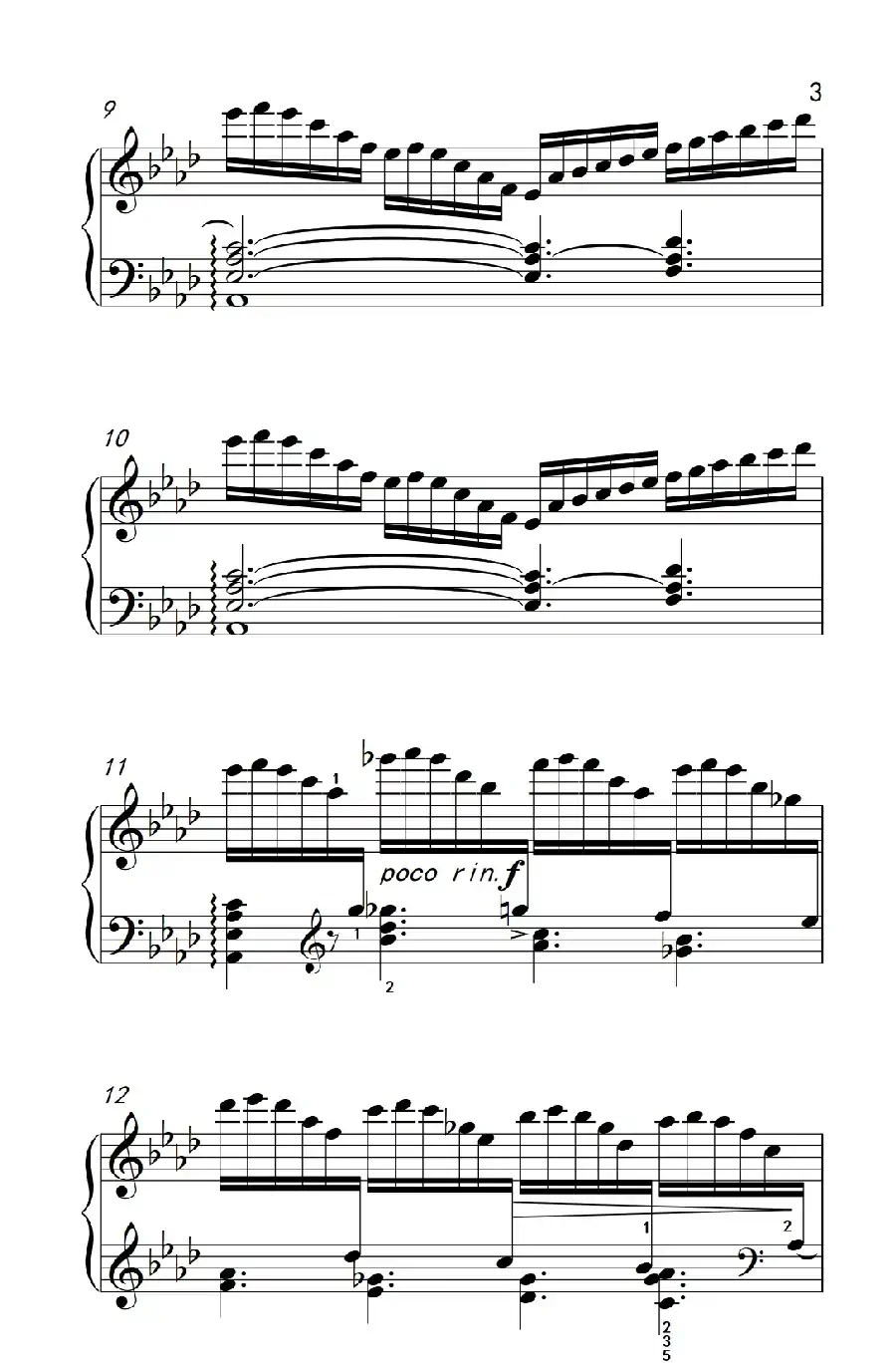 莫什科夫斯基 钢琴练习曲（第十一首）