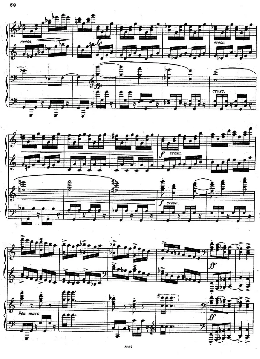 Symphony No.4 in e Minor Op.98（e小调第四交响曲·双钢琴）