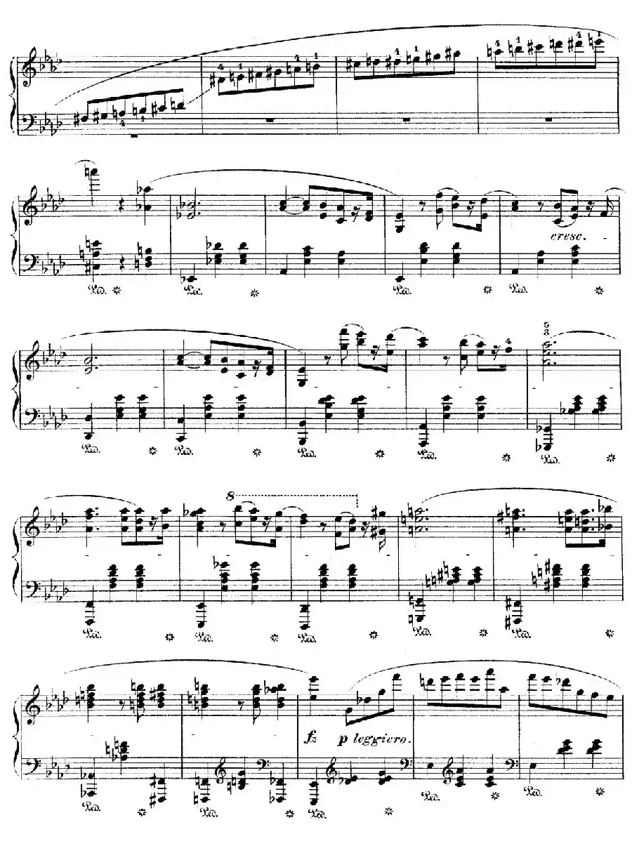 Grande Valse in A-flat Major Op.42（降A大调华丽圆舞曲）
